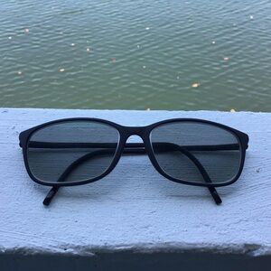 Silhouette Illusion SPX 1563 10 6100 Matte Black Eyeglasses 55 15 135